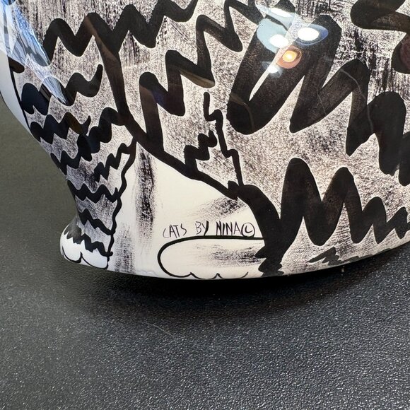 Vintage Cats By Nina Teapot Nina Lyman Ceramic - Picture 4 of 6